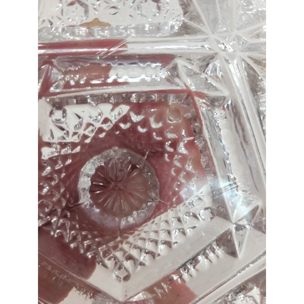 Vintage Caithness Crystal Decorative Trinket Bowl Made in Scotland